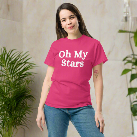 Oh My Stars Simple White Gildan Unisex classic tee