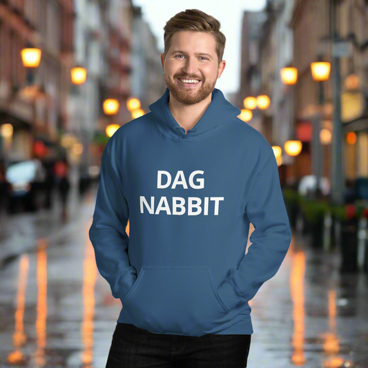 Dag Nabbit Simple White Gildan Unisex Hoodie